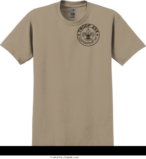 TROOP 254 CENTERVILLE, UT T-shirt Design 