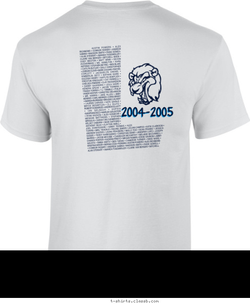 2004-2005 LIONS ST.PETERSBURG HIGH T-shirt Design 