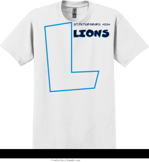 2004-2005 LIONS ST.PETERSBURG HIGH T-shirt Design 