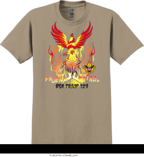 BSA TROOP 123 T-shirt Design 