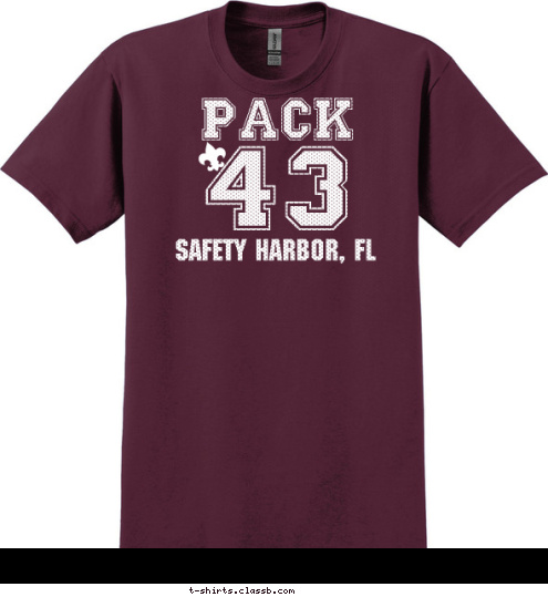 Safety Harbor, FL 43 PACK T-shirt Design 