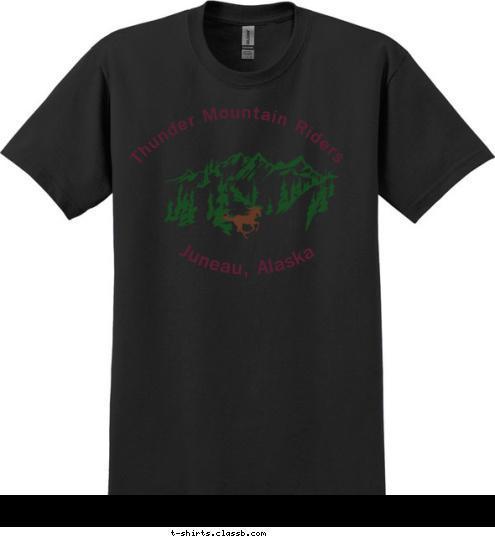 4H Thunder Mountain Riders Juneau, Alaska T-shirt Design My 4H Club