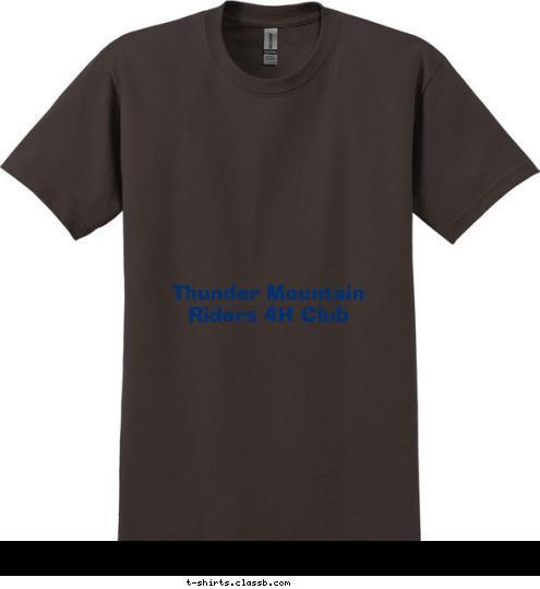 Thunder Mountain Riders 4H Club T-shirt Design 