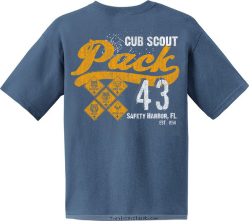 CUB SCOUT 43 CUB SCOUT est. 1954
 CUB SCOUT 43 Safety Harbor, FL

 T-shirt Design diamonds