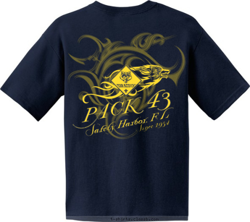 Since 1954 Since 1954 PACK  Safety Harbor, FL 43 Safety Harbor, FL 43 PACK  T-shirt Design 