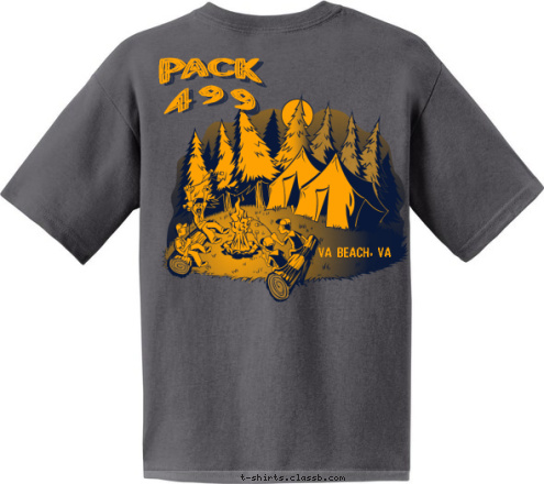 PACK 499 Va Beach, Va T-shirt Design 