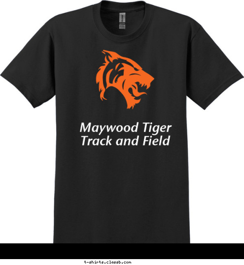 Maywood Tiger Track and Field T-shirt Design 