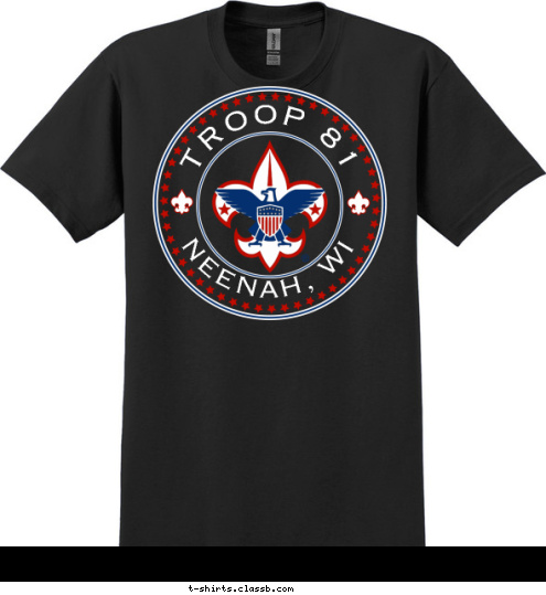 TROOP 81 NEENAH, WI T-shirt Design 