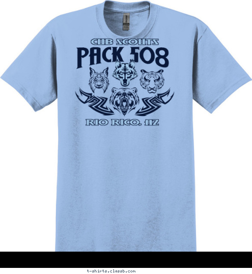 RIO RICO, AZ PACK 508 CUB SCOUTS T-shirt Design 