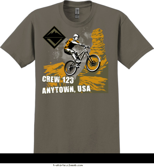 New Text Your text here! ANYTOWN, USA CREW 123 T-shirt Design SP4394