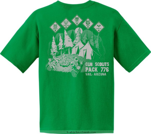 PACK 776 PACK 776 PACK 776 CUB SCOUTS PACK 776 VAIL, ARIZONA PACK 776 T-shirt Design 