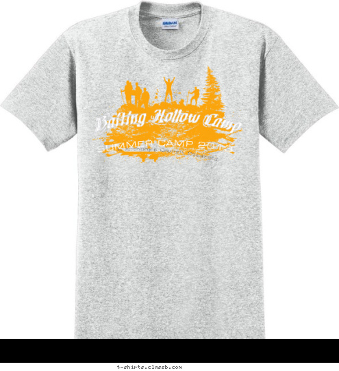 SUMMER CAMP 2013 St. Anthony's Church, Oceanside Baiting Hollow Camp T-shirt Design 