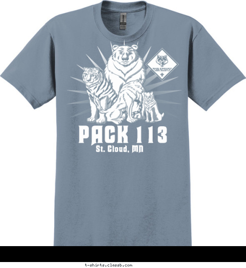 St. Cloud, MN PACK 113 T-shirt Design 