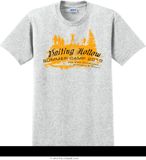 Troop 230 Oceanside, NY SUMMER CAMP 2013 St. Anthony's Church    Baiting Hollow T-shirt Design 