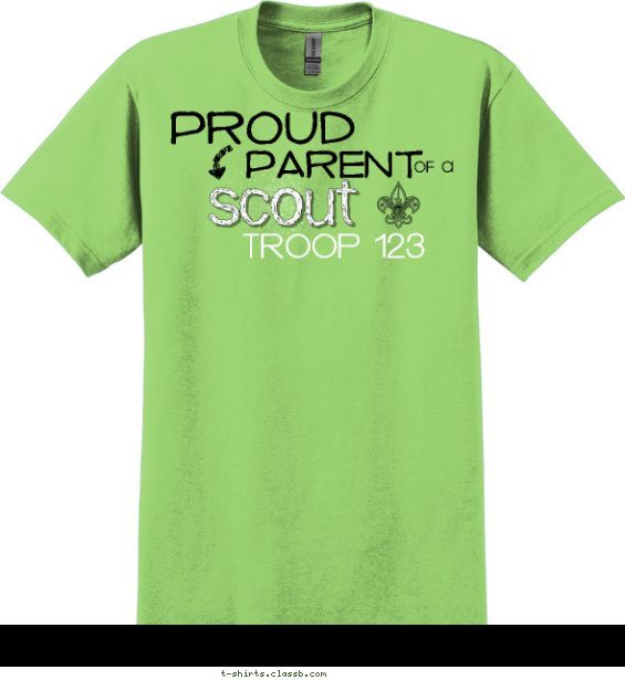 Proud Parent of a Boy Scout T-shirt Design