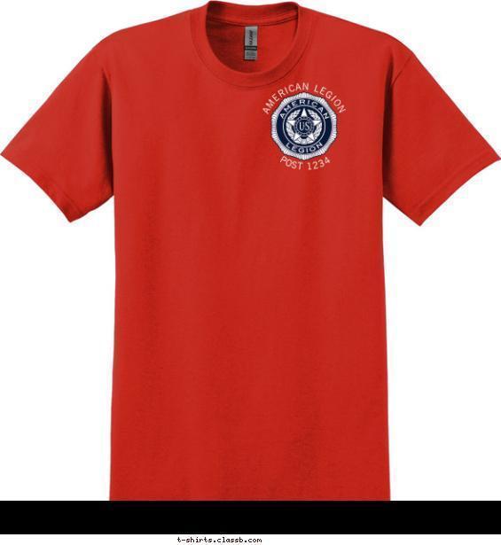 American Legion Circle Badge Emblem T-shirt Design