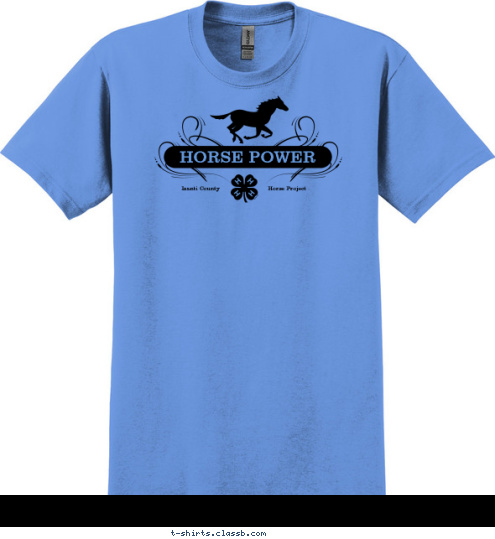 Horse Project Isanti County HORSE POWER T-shirt Design 