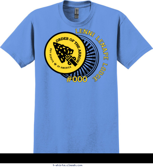 Your text here! #000 lenni lenape lodge T-shirt Design SP4500