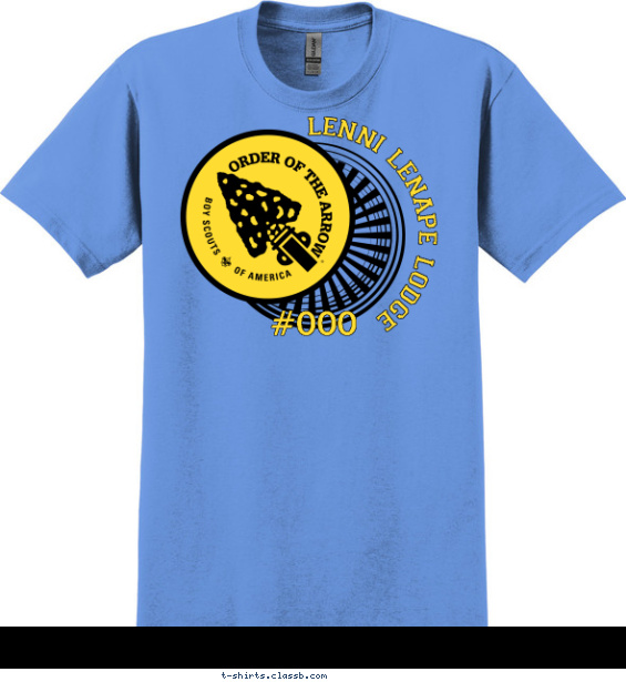 Order of the Arrow Dart Board T-shirt Design