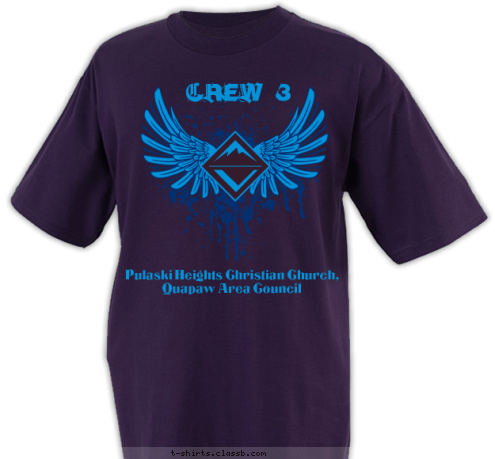 CREW 3 Pulaski Heights Christian Church, Quapaw Area Council T-shirt Design 