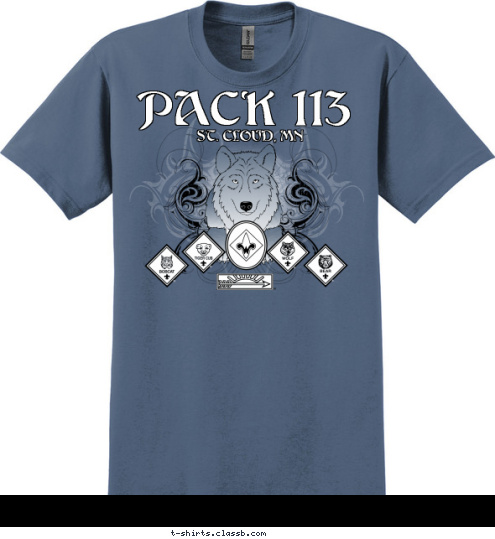 ST. CLOUD, MN 113 PACK  T-shirt Design 