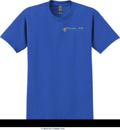 Pack 43 Since 1954
 Safety Harbor, Fl Since 1954
 Safety Harbor, Fl Cub Scout Pack 43 T-shirt Design 