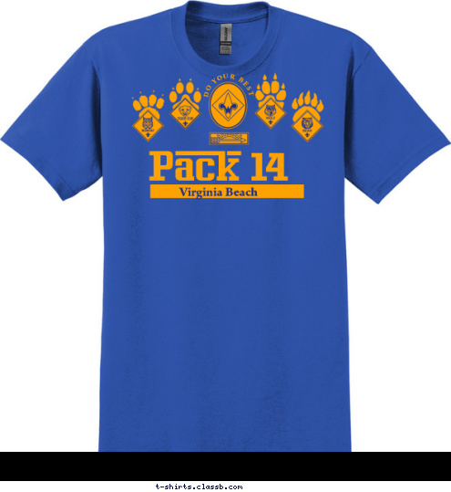 DO YOUR BEST Virginia Beach Pack 14 T-shirt Design 