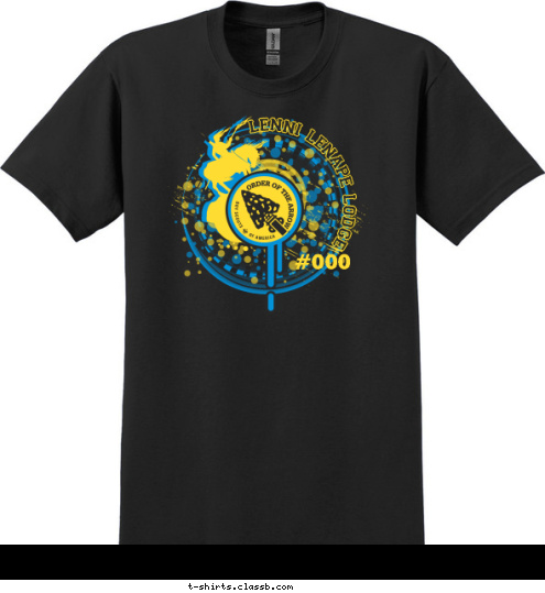 #000 New Text Your text here! OTTAWA, IL PACK 3750 #000 lenni lenape lodge T-shirt Design SP4502