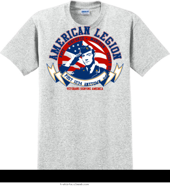 American Legion Salute T-shirt Design