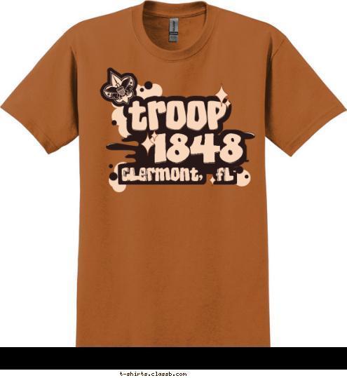 1848 1848 Clermont,  fl Clermont,  fl T-shirt Design 