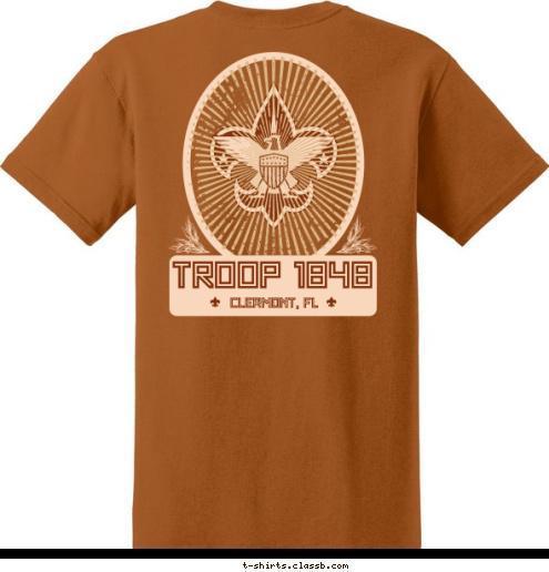 CLERMONT, FL TROOP 1848 T-shirt Design 