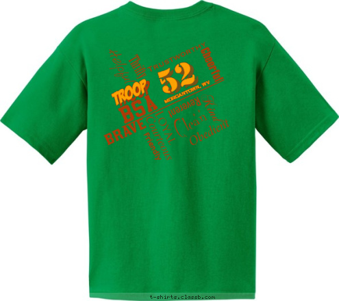 Troop 52 Morgantown, WV Troop Troop 52 Morgantown, WV 52 Morgantown, WV T-shirt Design 