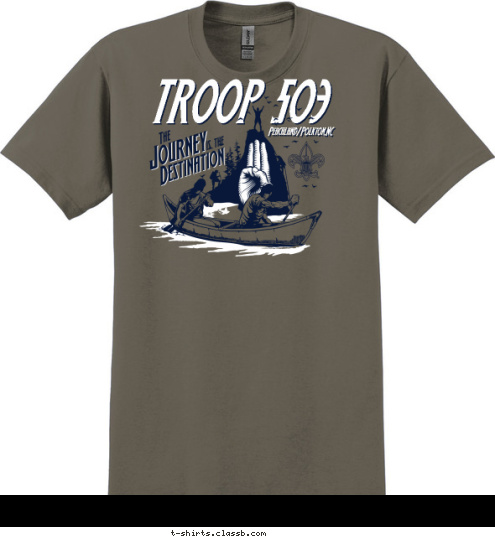 Peachland/Polkton,NC TROOP 503 T-shirt Design journey