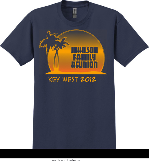 JOHNSON
FAMILY
REUNION Key West 2012 T-shirt Design 