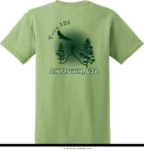 Troop 123 Anytown, USA Troop 123 Anytown, USA T-shirt Design 