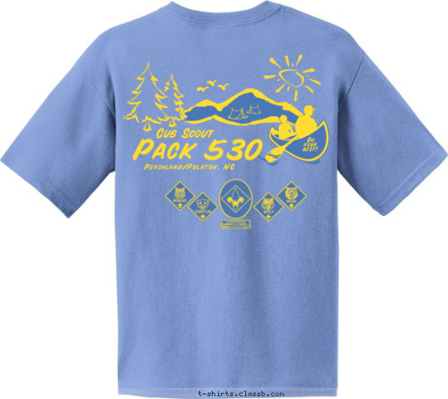 Pack Cub pack 530 530 Cub Scout Scout Peachland/Polkton, NC Do
your
best! T-shirt Design canoe