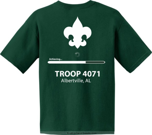 Albertville, AL TROOP 4071 T-shirt Design 