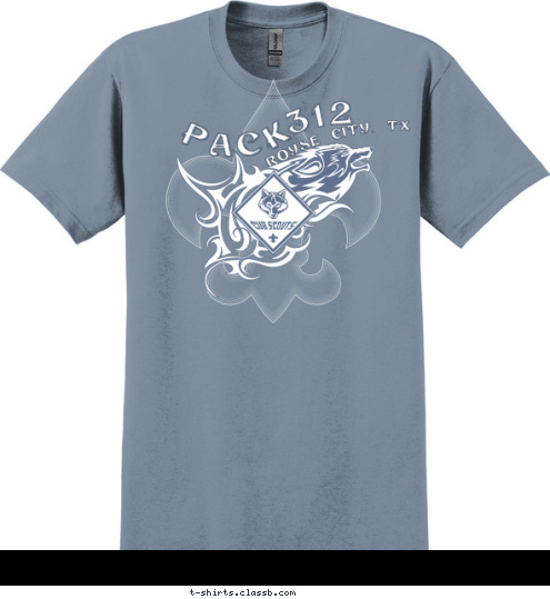 Royse City, TX 312 PACK T-shirt Design 