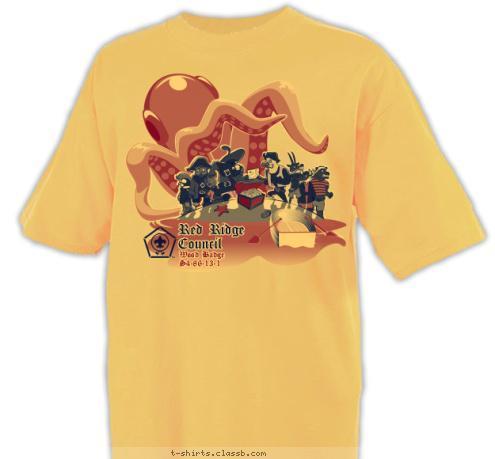 Your text here! S4-86-13-1 Wood Badge Under The
Sea Katahdin Area Council 2015
Day Camp T-shirt Design SP4512