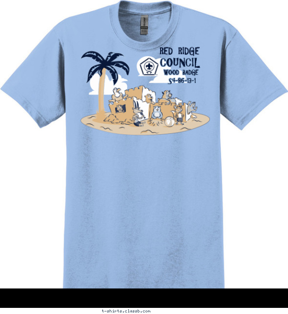 Animals and Sand Castles T-shirt Design