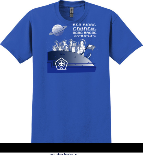 RED RIDGE COUNCIL S4-86-13 S4-86-13-1 wood badge council RED RIDGE T-shirt Design SP4516