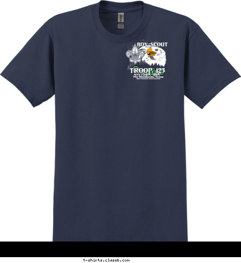 BOY SCOUT ANYTOWN, USA TROOP 123 T-shirt Design 