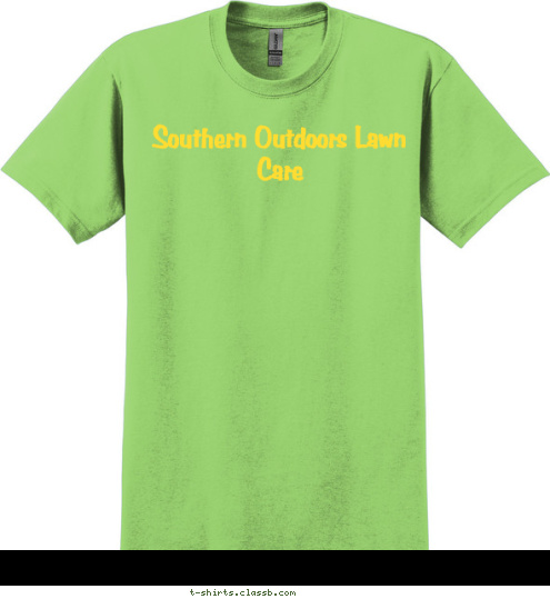 Southern Outdoors Lawn Care T-shirt Design 