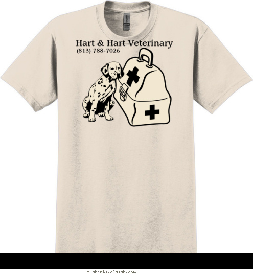 (813) 788-7026 Hart & Hart Veterinary T-shirt Design sp648