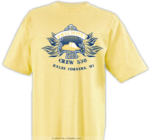 Crew 530 PHILMONT Hales Corners, WI T-shirt Design 