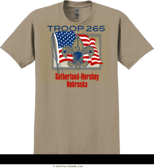 TROOP 265 Sutherland-Hershey
Nebraska T-shirt Design 