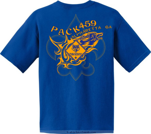 PACK 459 ALPHARETTA, GA 459 ALPHARETTA, GA PACK T-shirt Design 