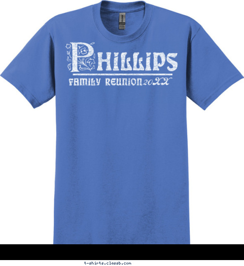 2012 family reunion hillips P T-shirt Design SP148