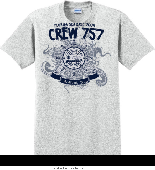 CREW 757 Bedford, Texas T-shirt Design 