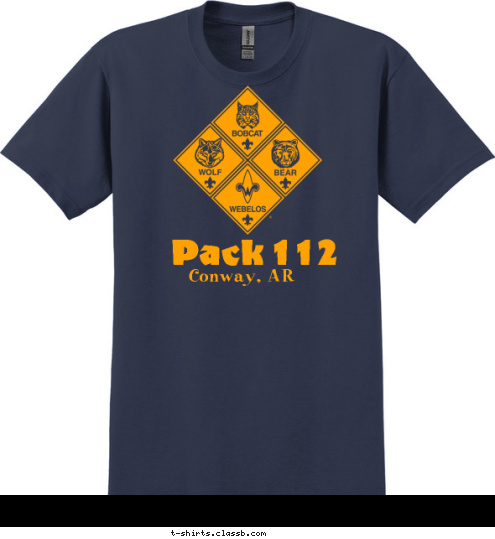 Pack 112 Conway, AR T-shirt Design 